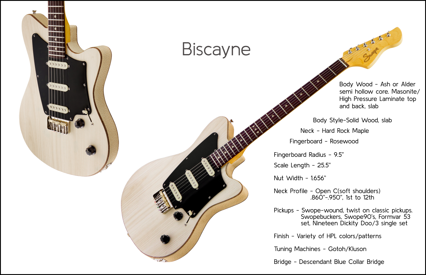 Picture of Biscayne guitar.